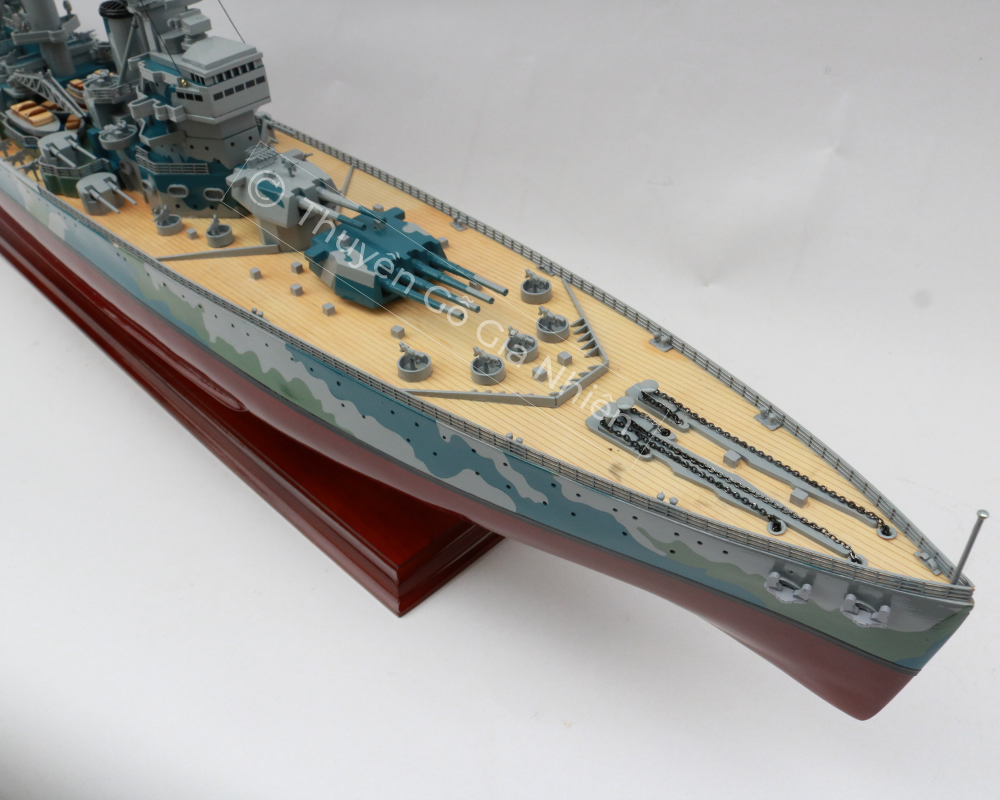 Mô Hình Thuyền Gỗ Phong Thủy Dạng Thuyền Chiến HMS KING GEORGE V Chính Hãng Hàng Xuất Khẩu Chất Lượng Cao