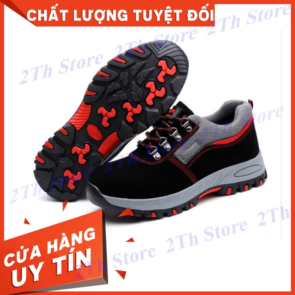 Giày Bảo Hộ Lao Động AQX BD_0059 Mũi Thép, Để Lót Thép Chống Đinh,Chống Trơn, Chống Dập Ngón-Giày Công Trình