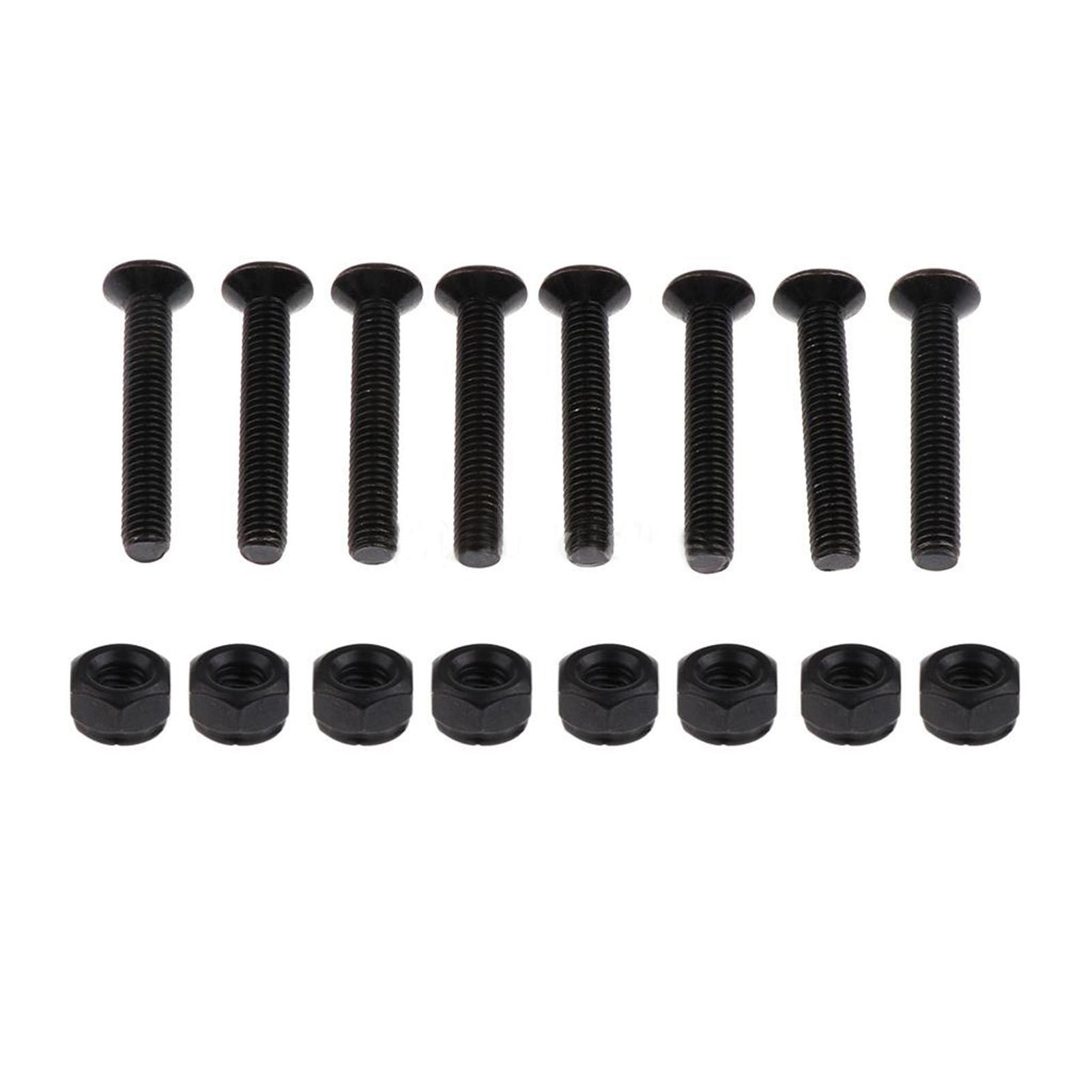 2PCS Skateboard Rubber Shock Absorbing Pads Trucks Wheel Accessory 6mm Black