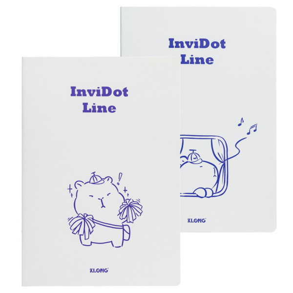 Vở kẻ ngang ghim InviDot Line Capybara B5 120 trang 70/76; MS: 857