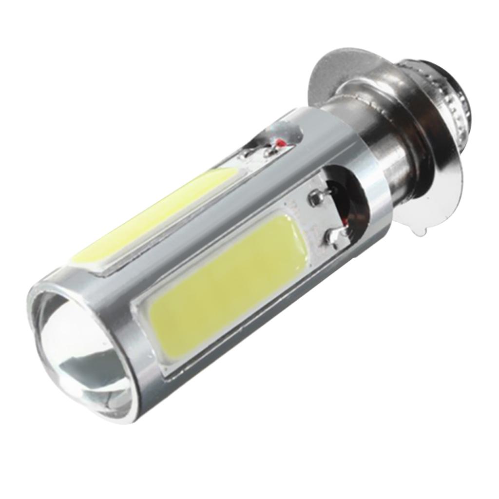 2x 6000K White H6M COB LED Motorbike/ATV Headlight Fog Light PX15d P15D25-1