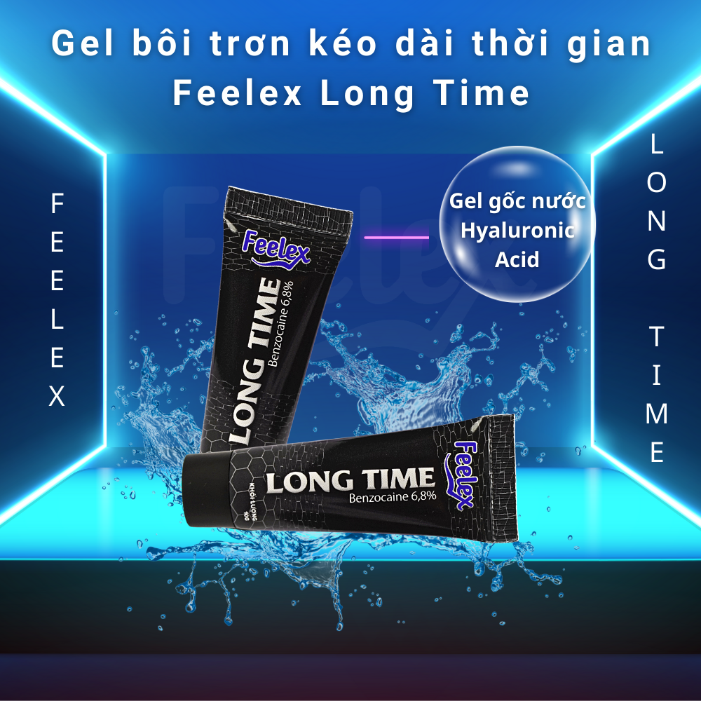 Gel bôi trơn kéo dài thời gian quan hệ Feelex Long Time tuýp 10g