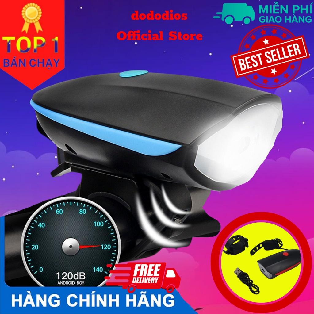 Đèn xe đạp thể thao led chống nước ĐÈN SÁNG CÒI TO xe đạp thể thao DC001 - Chính hãng dododios - Màu Xanh