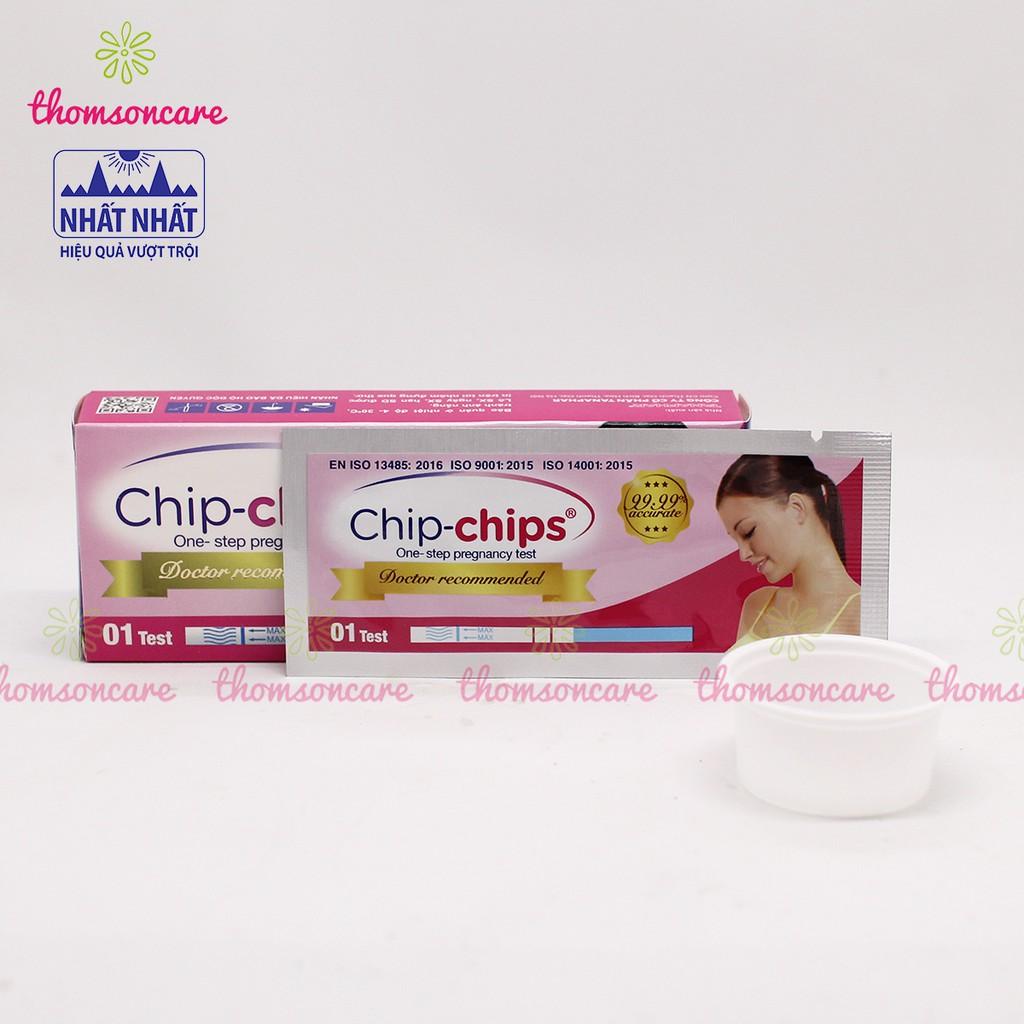 Que thử thai Chip Chip - test thử thai , giao hàng kín đáo, che tên chipchip