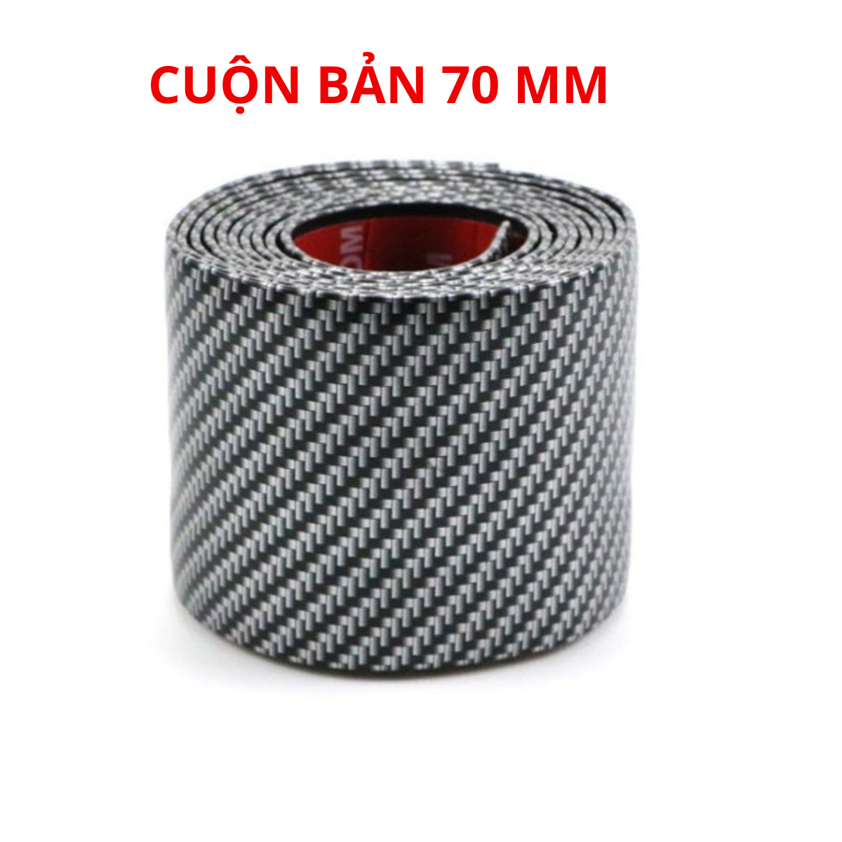 Nẹp cacbon chống xước bậc lên xuống cửa ô tô cao cấp bản rộng 3cm - 7cm cuộn dài 4m