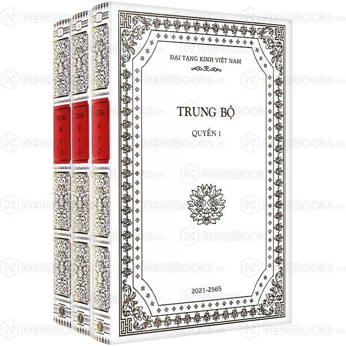 Kinh Trung Bộ (3 quyển, bìa cứng, màu trắng)