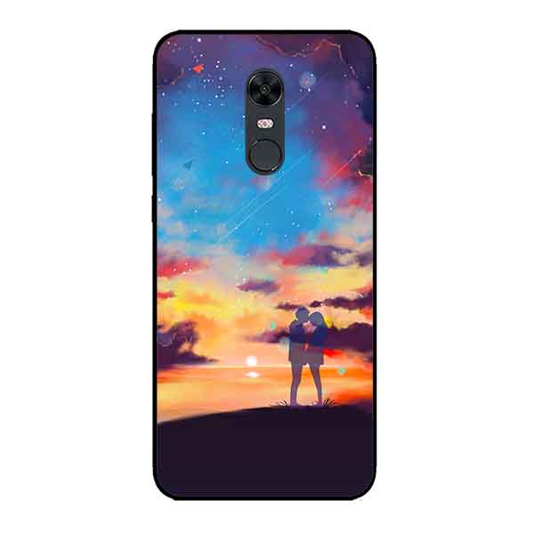 Ốp Lưng in cho Xiaomi Redmi 5 Mẫu Vũ Trụ Tình Yêu - Hàng Chính Hãng