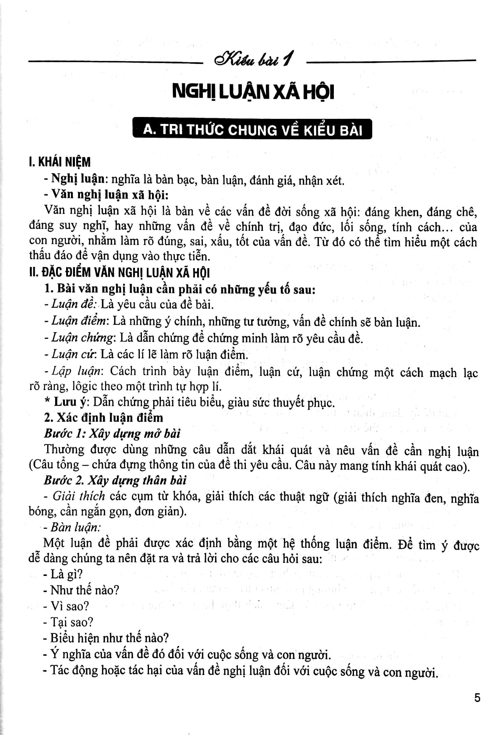 Hướng Dẫn Nói Và Viết Văn - Nghị Luận Xã Hội - Nghị Luận Văn Học Lớp 7