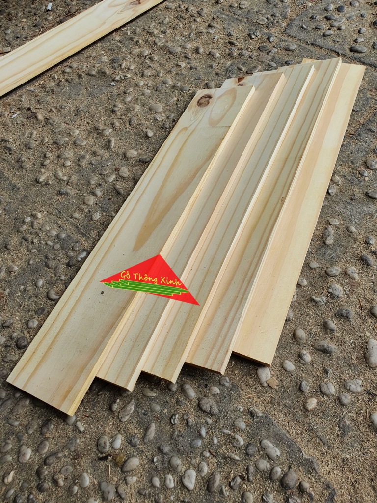 Bó 5 thanh gỗ thông dài 50cm, rộng 10cm, dày 1cm được bào láng 4 mặt phù hợp để trang trí, chế loa bluetooth, DIY