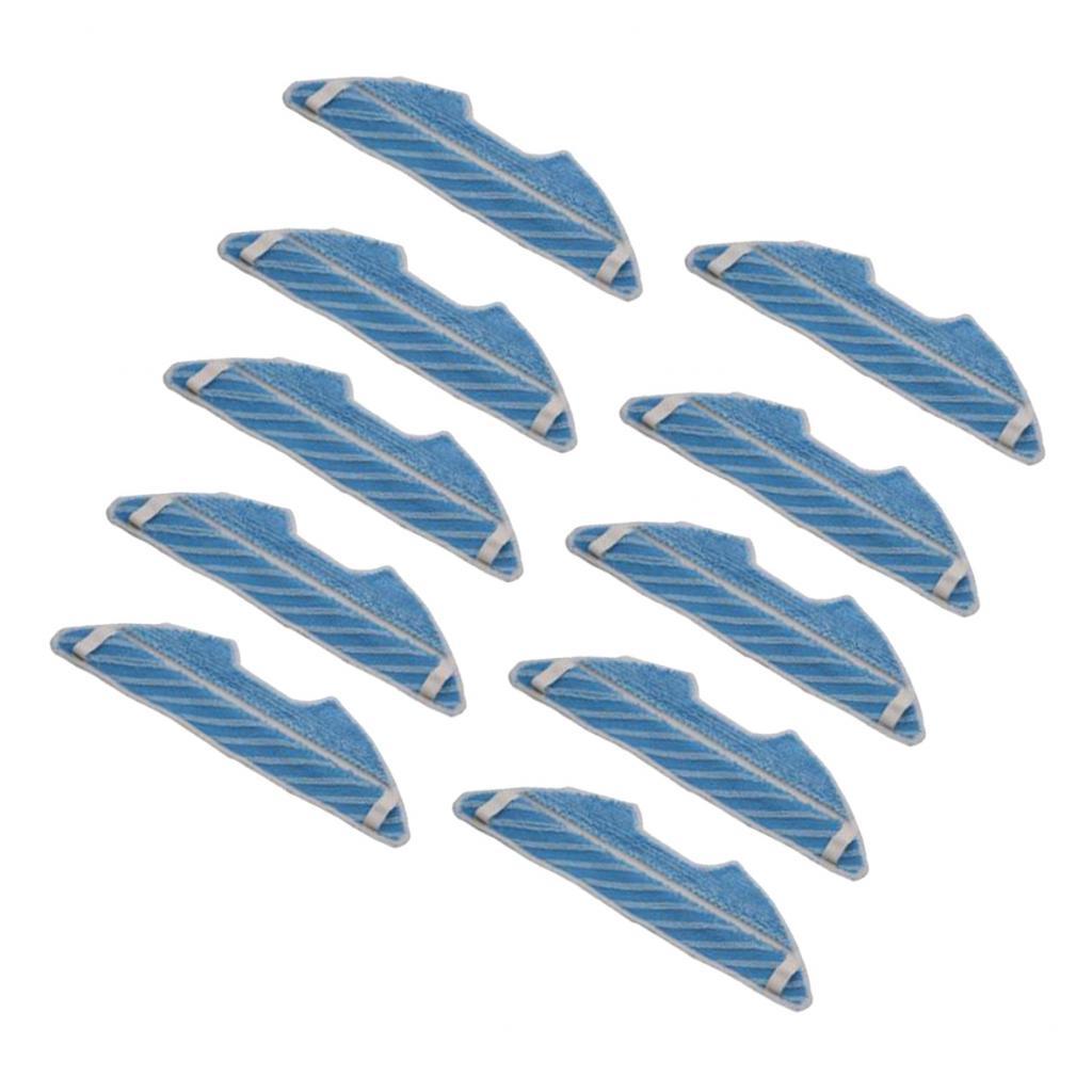 10pcs Mopping Cleaning Cloth Rag Fit For Conga 1290, 1390 Vacuum Cleaners