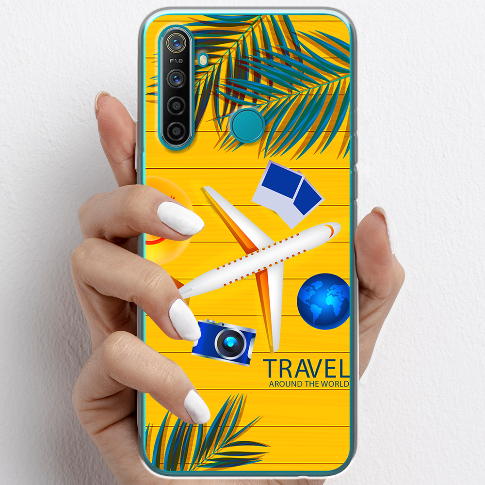 Ốp lưng cho Realme 5 Pro nhựa TPU mẫu Máy bay