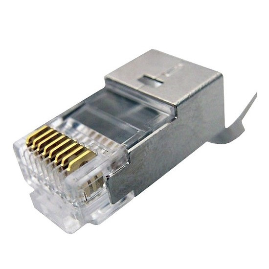 10 Đầu bấm mạng RJ45 cat7 cho cáp chống nhiễu FTP, SFTP - Hàng nhập khẩu