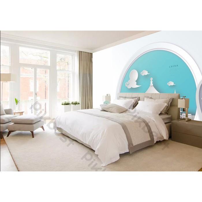Tranh dán tường Phong cách kiến trúc độc đáo, tranh dán tường 3d hiện đại MS1185646