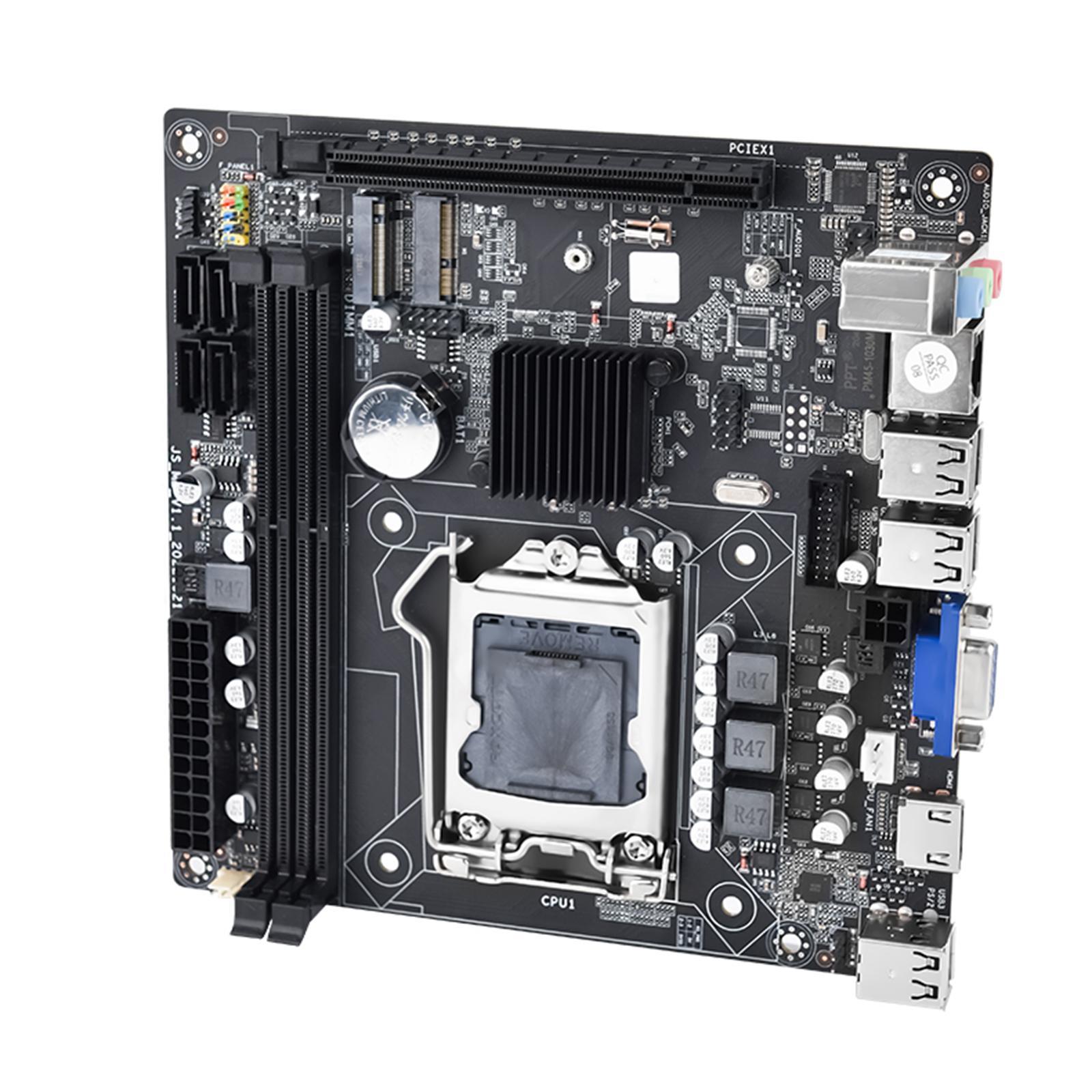 Computer Desktop Motherboard 16G Memory Capacity 2x DDR3 Dual Channel H61S Motherboard