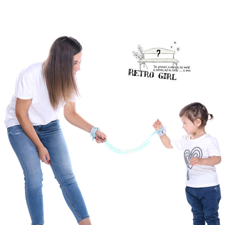 Dây Dắt Trẻ Đi Dạo Chống Lạc Cho Bé - Loại Có Khóa Bấm, Dài 2.5m