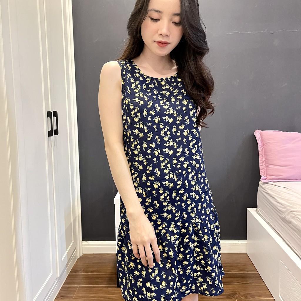 VÁY SÁT NÁCH CHẤT LỤA CÁT CAO CẤP DÁNG SUÔNG HOA NHÍ