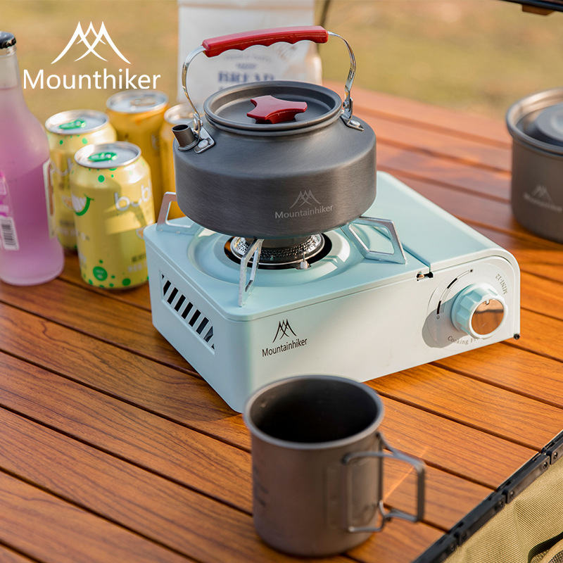 [KÈM HỘP] Bếp Gas Mini Dã Ngoại Mountainhiker Màu Pastel Hàn Quốc Nhỏ gọn Tiện lợi Du lịch Camping Cắm trại BG004