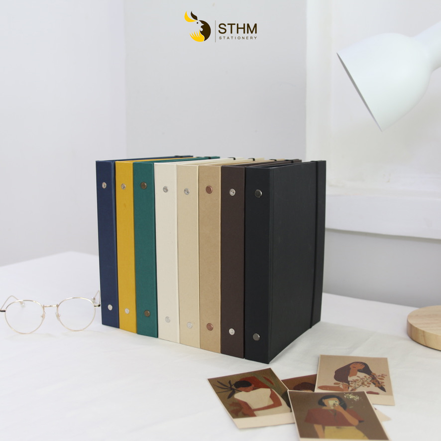 [STHM stationery] - Bìa sổ còng 6 lỗ cao cấp - Khổ A5 - Không kèm ruột