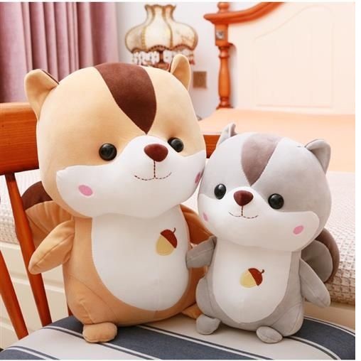 Gấu Bông Sóc Hạt Dẻ Mềm Mịn Vải Co Dãn 4 Chiều Quà Tặng Cho Bé Ý nghĩa
