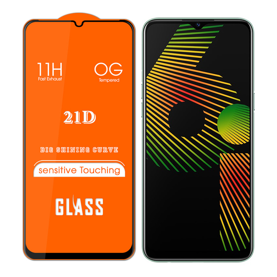Kính Cường Lực 21D cho Realme 6i Full Keo Màn Hình SIÊU BỀN, SIÊU CỨNG, ÔM SÁT MÁY- HANDTOWN- HÀNG CHÍNH HÃNG