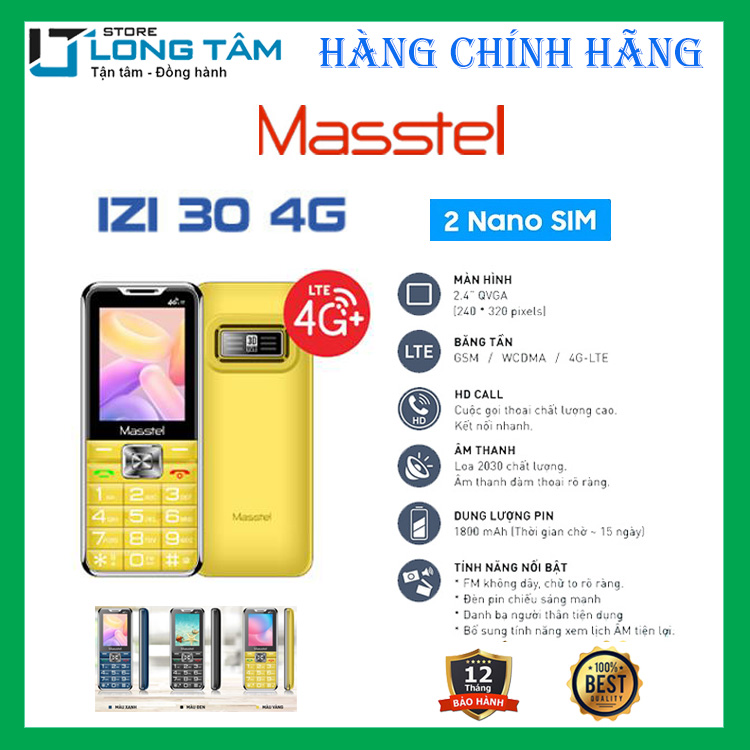 Điện thoại di động Masstel Izi 30 - Hàng chính hãng