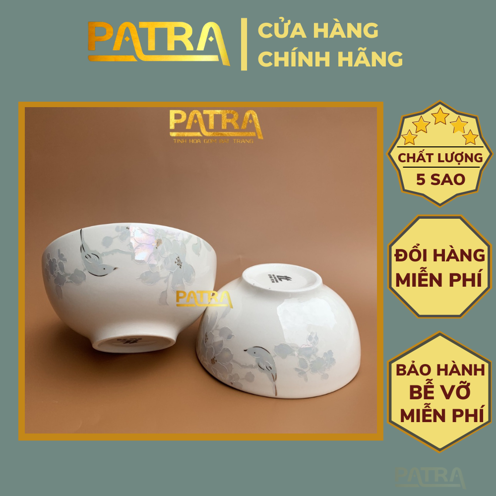 Bộ bát đĩa sứ M6 - bộ bát đĩa Bát Tràng cao cấp (bán đồ lẻ tại đây)