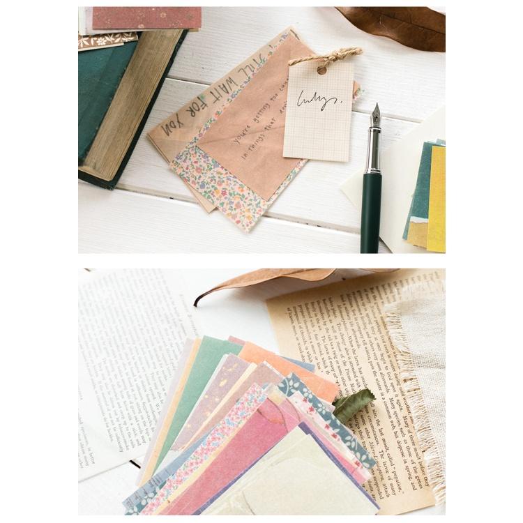 Giấy Nền - Khu Vườn 60 Tờ Giấy Decor Phong Cách Vintage Trang Trí Bullet Journals Và Các Sản Phẩm DIY