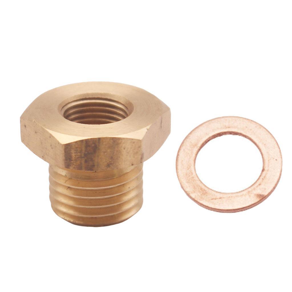 4x Pressure Temperature Gauge Sender Adapter 1/8" NPT to M14x1.5 Male M14