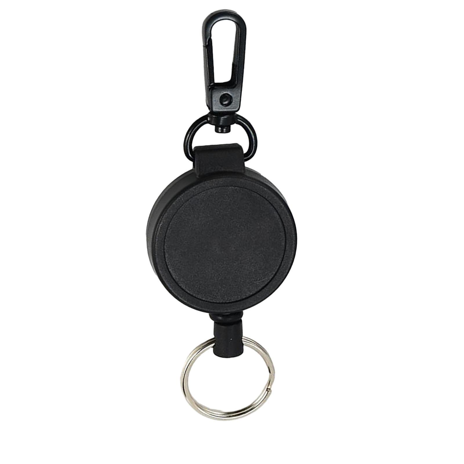 Retractable Keychain Multi Tool Lock Belt Clip Durable Multifunctional Portable Key Rings Key Holder for Offices Fishing