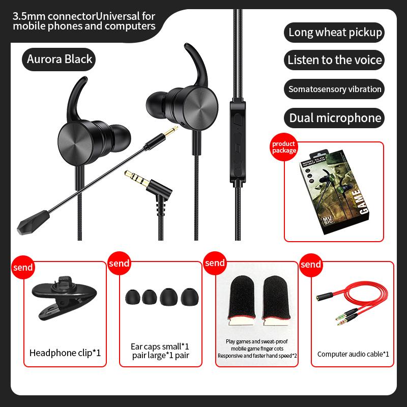 Game Thủ Tai Nghe Jack Cắm 3.5Mm Thể Thao Điện Tử Chơi Game Có Mic Tai Nghe Tai Nghe Máy Tính Xách Tay Đa Năng Tai Nghe Có Dây Chơi Game