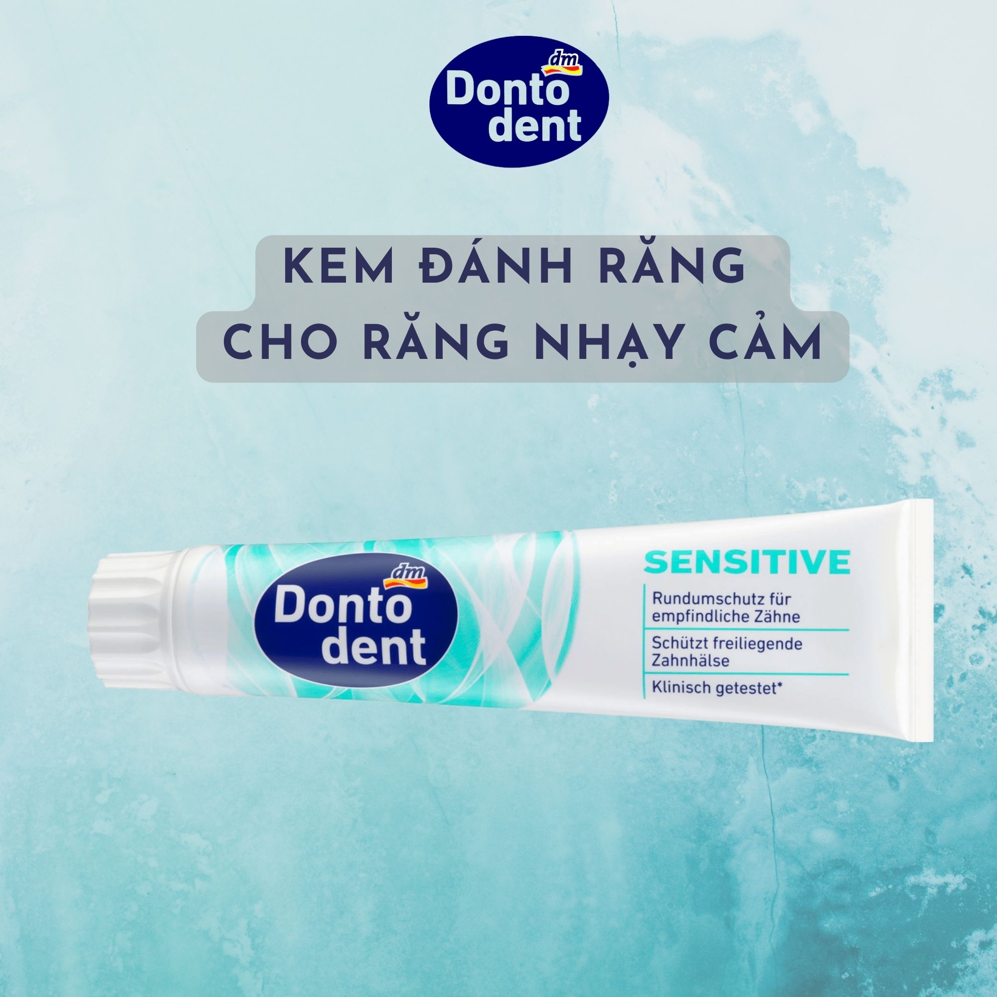 Kem đánh răng DONTODENT Sensitive cho răng nhạy cảm - hàng nhập khẩu Đức