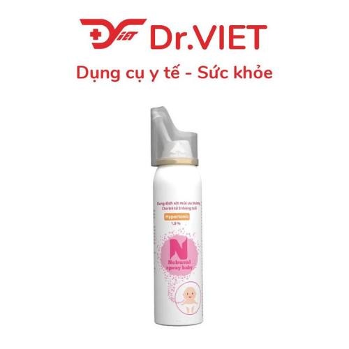 Dung dịch xịt mũi  baby Nebusal spay 1.9%
