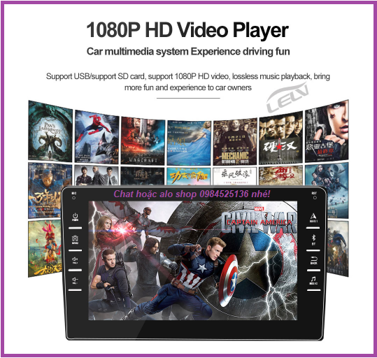 COMBO Màn hình ô tô dvd android và mặt dưỡng theo xe TOYOTA FORTUNER 2017-2018,màn đa chức năng chuyên chế,độ cho ÔTO