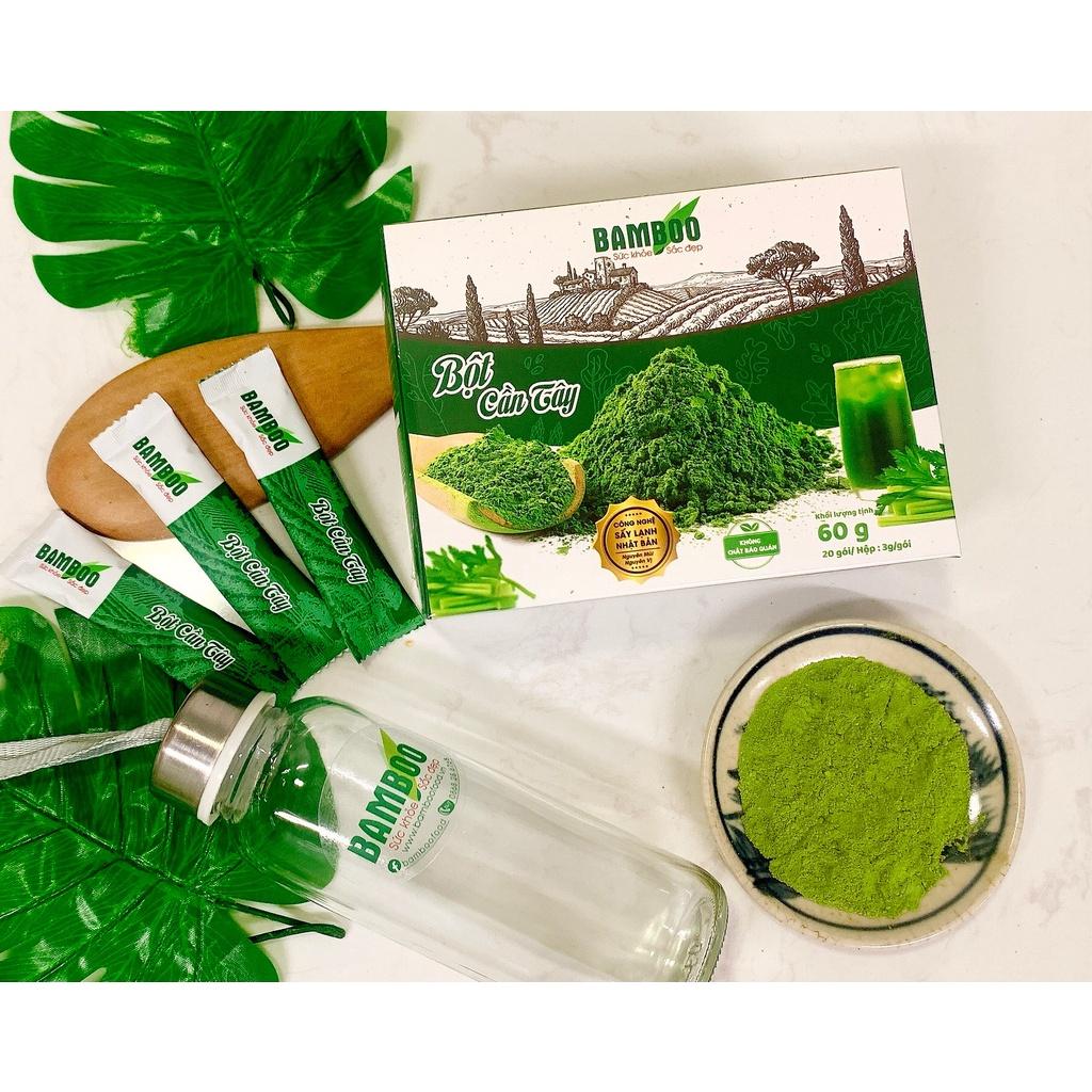 Bột cần tây Bamboo 60g/ 20 gói - Detox Hỗ trợ giảm cân, giữ dáng, đẹp da