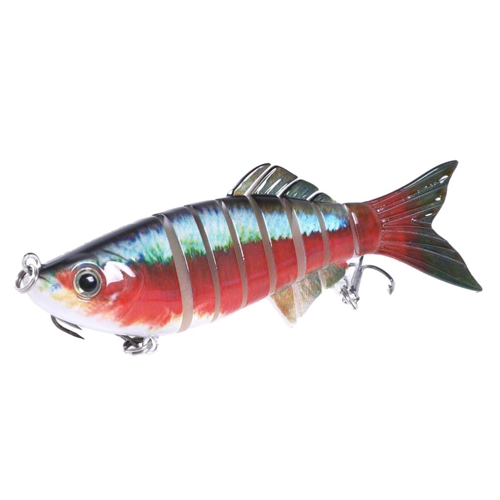 Multi Jointed Fishing Lure Bionic Bait Swimbait Lifelike Eel Tackle  Blue