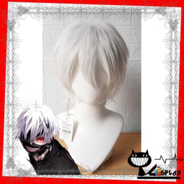 Nhiều mẫu - Wig/tóc giả cơ bản nam xù nhiều màu xanh/đỏ/tím/vàng/đen/trắng/nâu/cam/xám/hồng