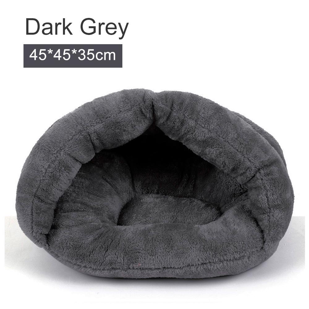 Giường ngủ cho mèo được làm từ bông PP và nhung mềm,ấm áp thoải mái