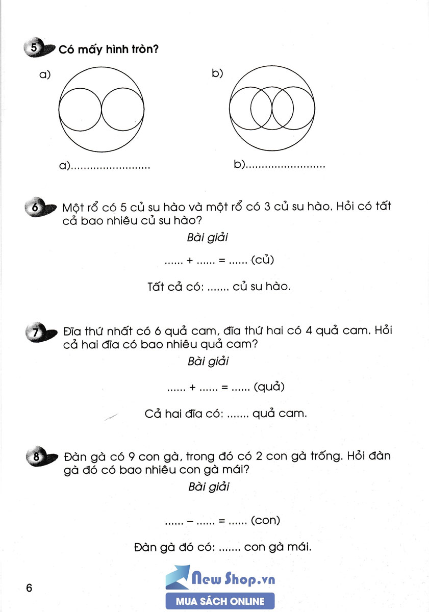 Vở Ôn Tập Hè Toán - Tiếng Việt Lớp 1