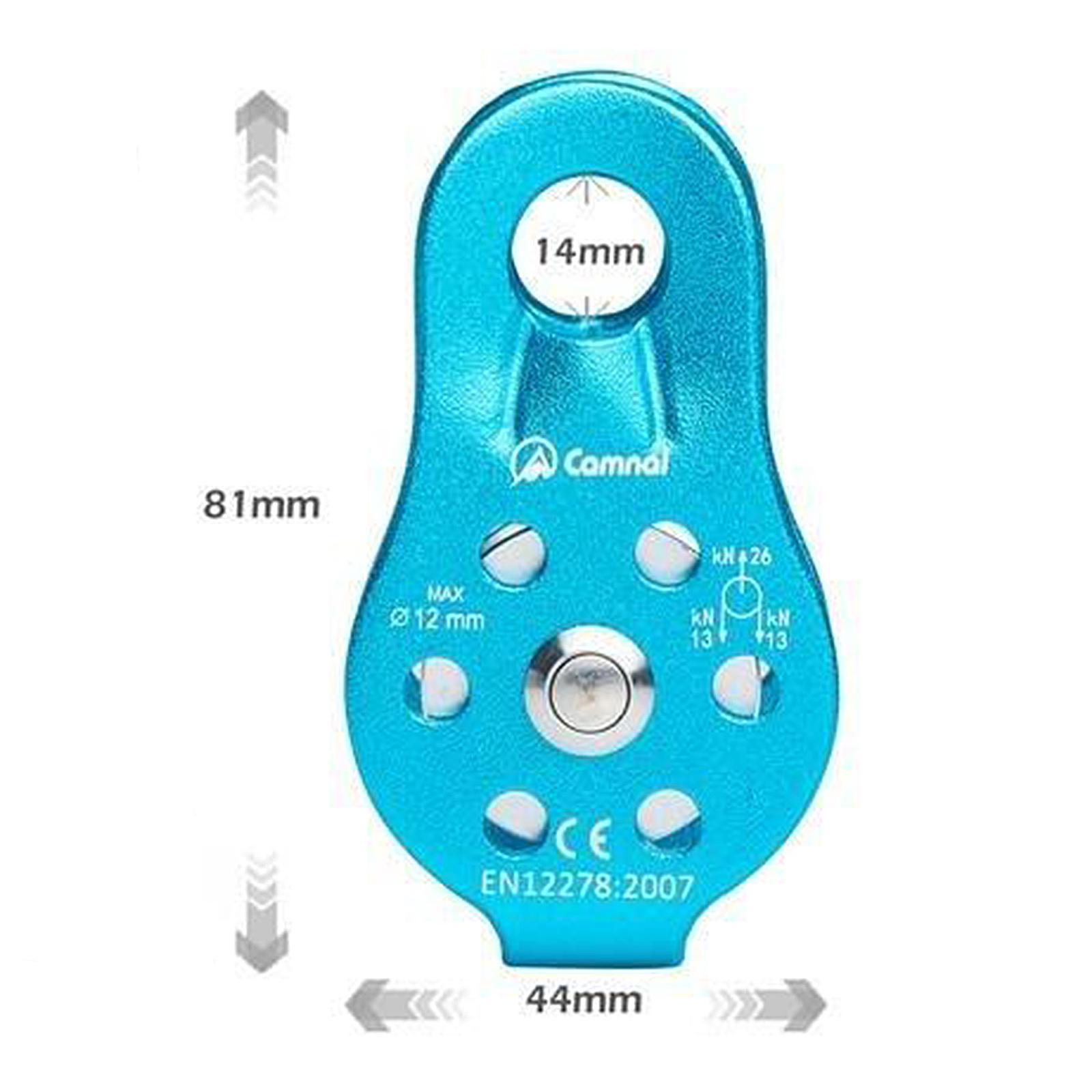 Outdoor Caving Lifting Rock Climbing Fixed Rope Pulley Equipment ,26KN