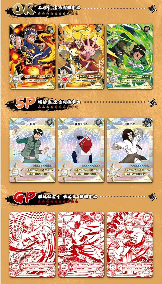 Thẻ Sưu Tập Nhân Vật Naruto - Kayou CN02 (5 Cards Ngẫu Nhiên/Túi)