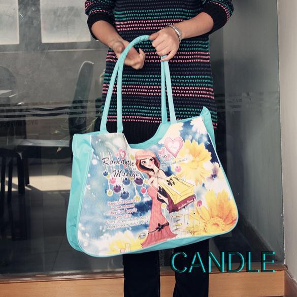 Túi Vải Canvas Đeo Vai Thời Trang Xinh Xắn Cho Nữ