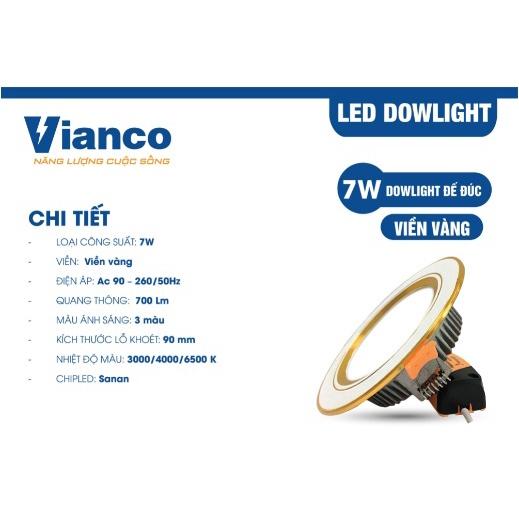 Bóng đèn âm trần downlight 7w