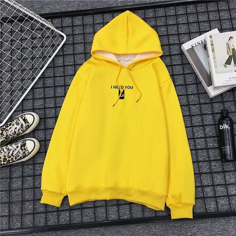 ÁO HOODIE UNISEX Nam Nữ In I need you - Áo khoác nỉ nam nữ