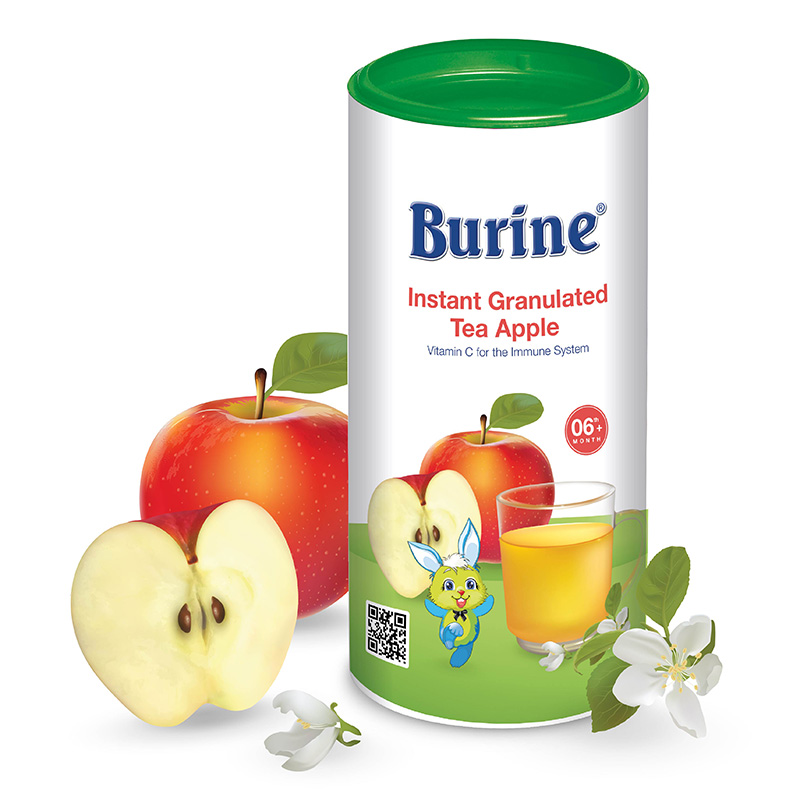 Trà cốm hoa quả Burine táo 200g