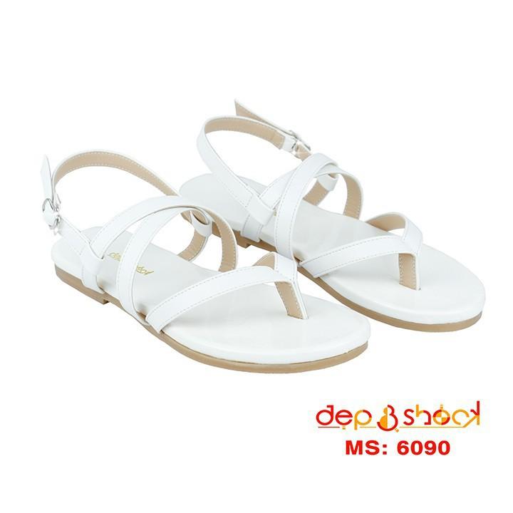 Sandal nữ xỏ ngón chéo cao cấp Depvashock MS 6039