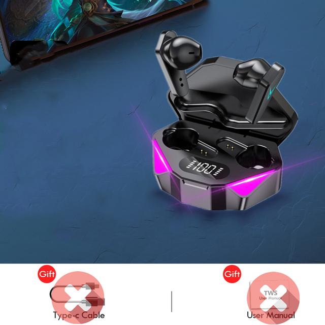 Mới TWS Không Dây Bluetooth Tai Nghe Thể Thao Giảm Tiếng Ồn Chơi Game Headse: Không Chậm Trễ, Trong Tai Đa Năng