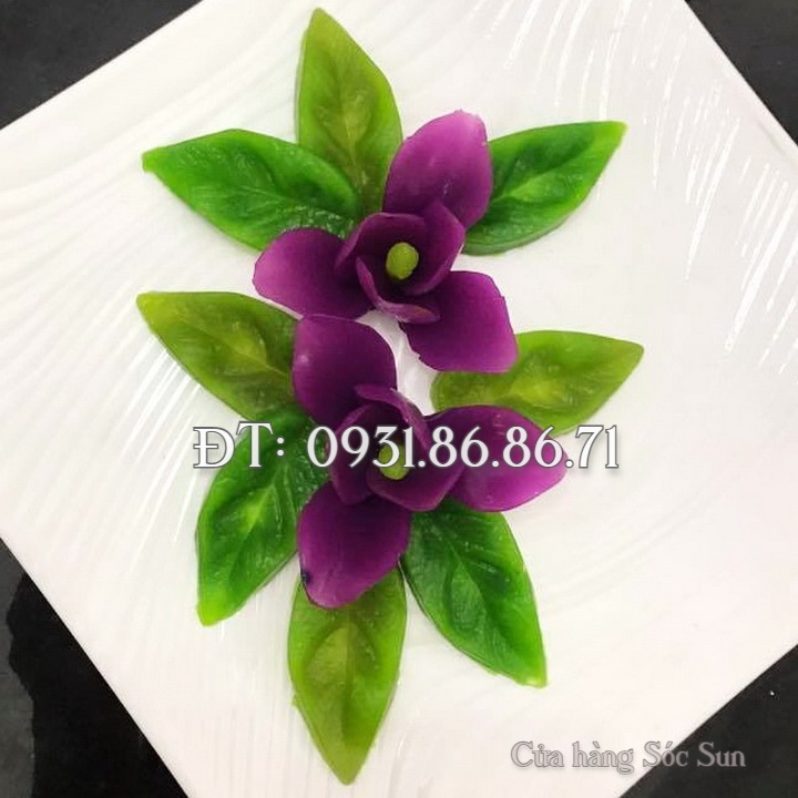Khuôn silicon hoa ngọc lan 9 cánh loại 11 cm - Mã số 1689