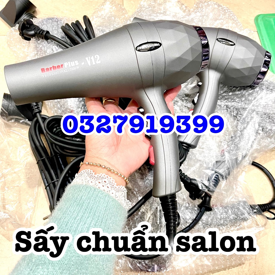 Máy sấy tóc cao cấp Barber Plus V12 2300W