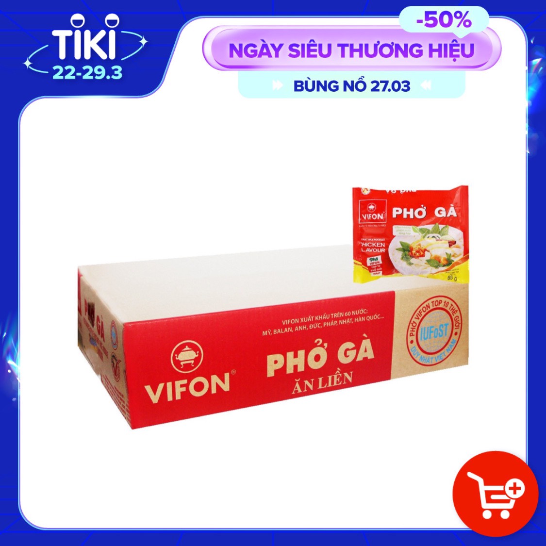 Thùng 30 gói phở gà Vifon 65g