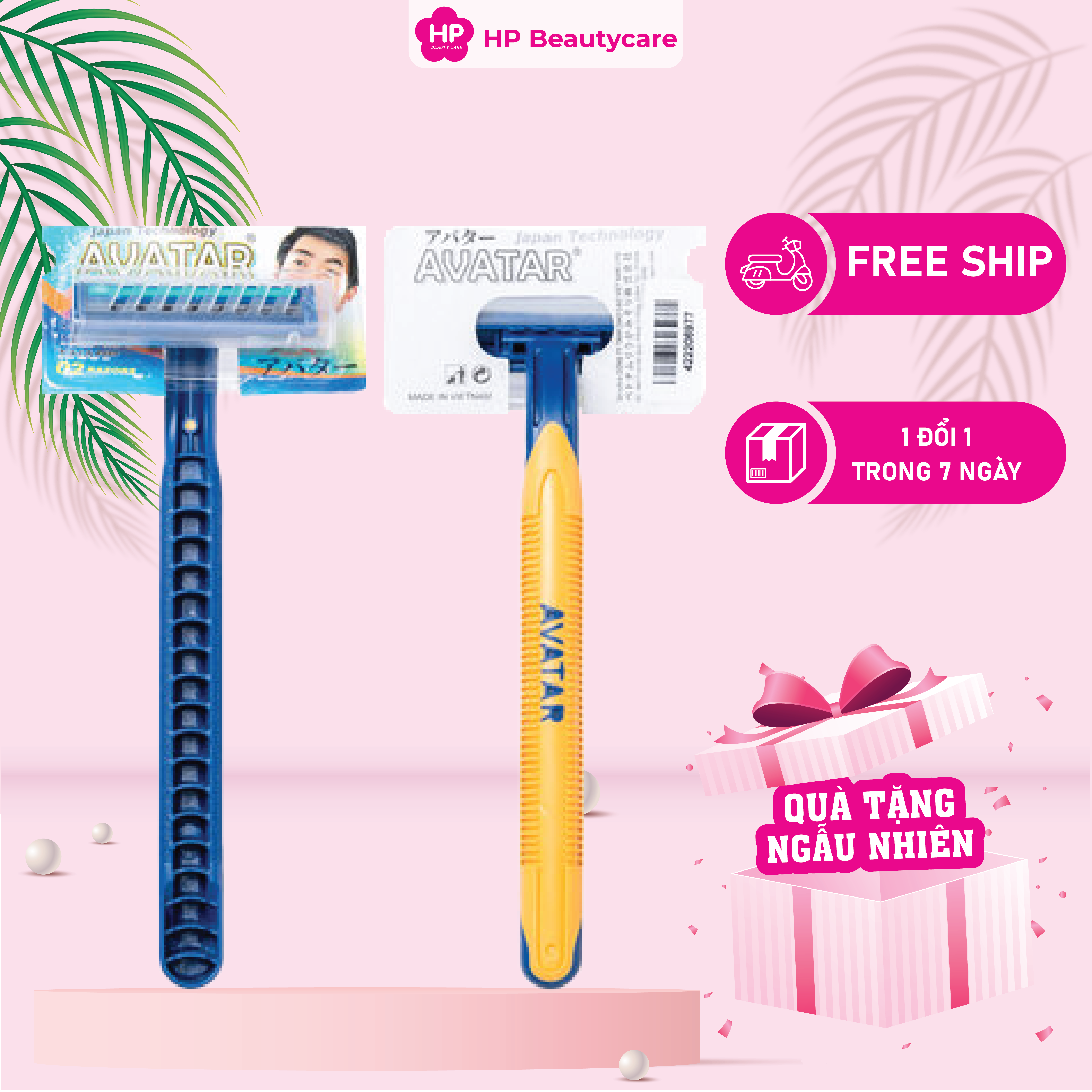 Dao Cạo Râu 2 Lưỡi Dành Cho Nam Razor Kai (Màu Xanh)